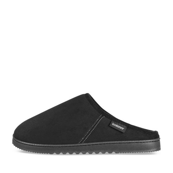 Chaussons NOIR Homme motif Uni A enfiler                                                                                                     ISOTONER