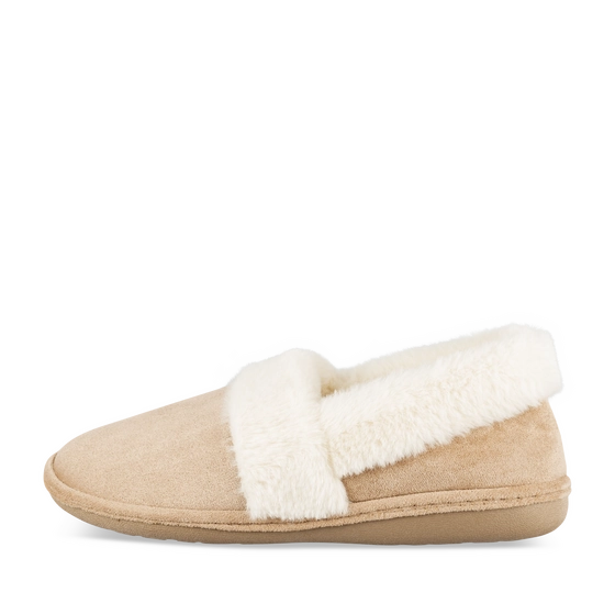 Chaussons TAUPE Femme motif Uni A enfiler                                                                                                     MERRY SCOTT