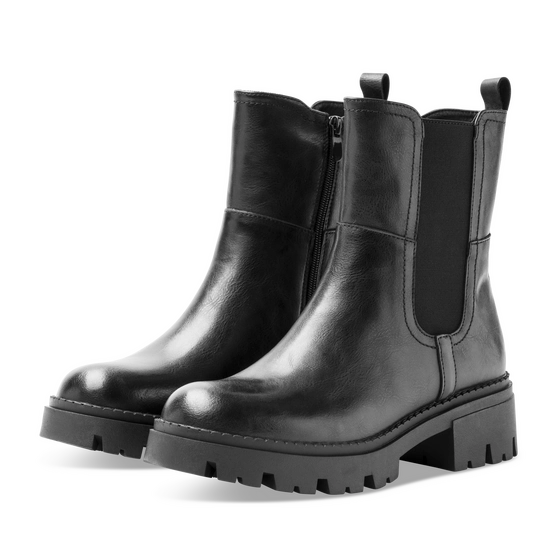 Bottines NOIR Femme motif Uni Fermeture éclair                                                                                                     SAN MARINA