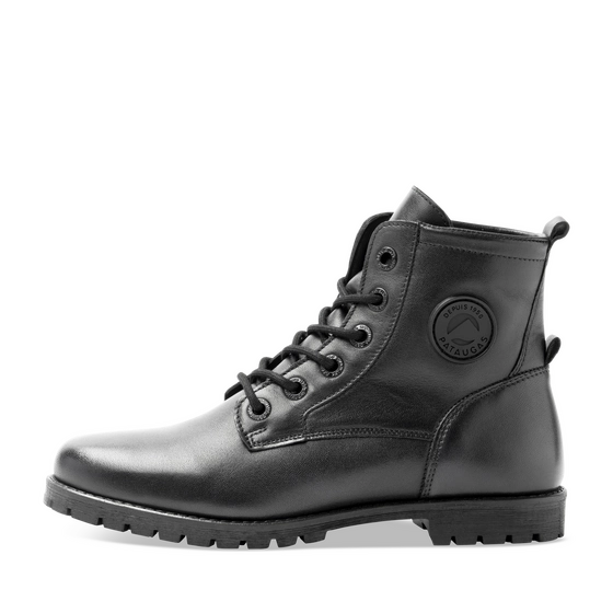 Bottines NOIR Femme CUIR motif Uni Lacets                                                                                                     PATAUGAS CUIR