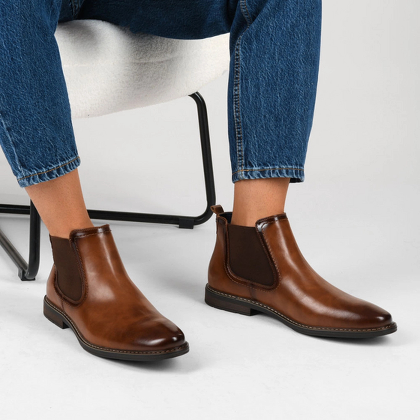 Bottines Marron Homme motif Uni A enfiler                                                                                                     B-BLAKE