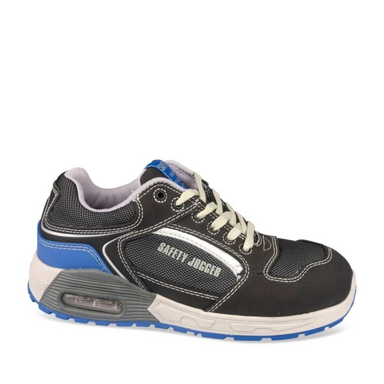 Chaussures de sécurité NOIR Homme CUIR motif Uni Lacets                                                                                                     SAFETY JOGGER