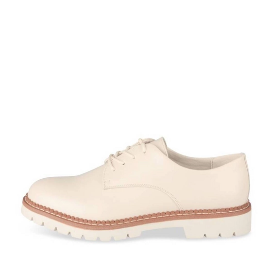 Derbies BEIGE Femme motif Uni Lacets                                                                                                     PHILOV