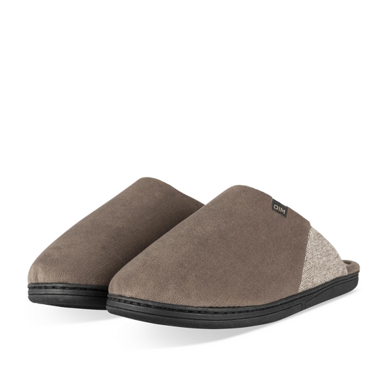 Chaussons Marron Homme motif Uni A enfiler                                                                                                     DIM
