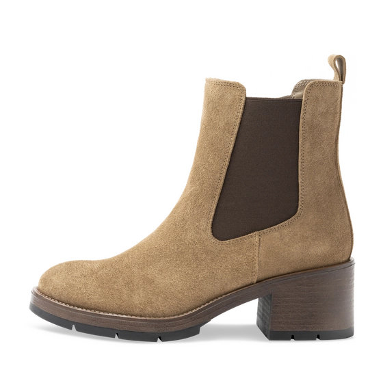 Bottines TAUPE Femme motif Uni A enfiler                                                                                                     PATAUGAS CUIR