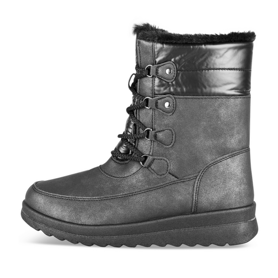 Après-ski NOIR Femme motif Uni Lacets                                                                                                     PHILOV