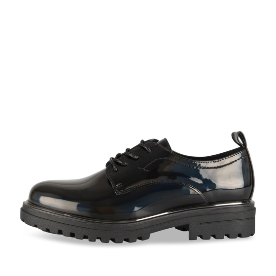 Derbies NOIR Femme motif Iridescent Lacets                                                                                                     MERRY SCOTT