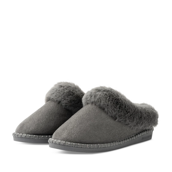Chaussons GRIS Femme motif Uni A enfiler                                                                                                     PATAUGAS