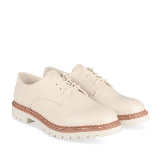 Derbies BEIGE Femme motif Uni Lacets                                                                                                     PHILOV
