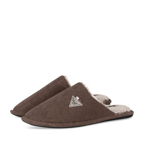 Chaussons Marron Homme motif Uni A enfiler                                                                                                     DENIM SIDE
