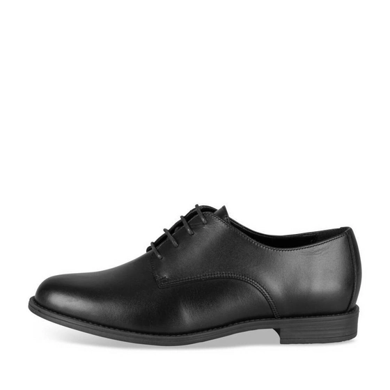 Derbies NOIR Femme CUIR motif Uni Lacets                                                                                                     MEGIS ELEGANT