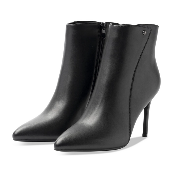 Bottines NOIR Femme CUIR motif Uni Fermeture éclair                                                                                                     SAN MARINA