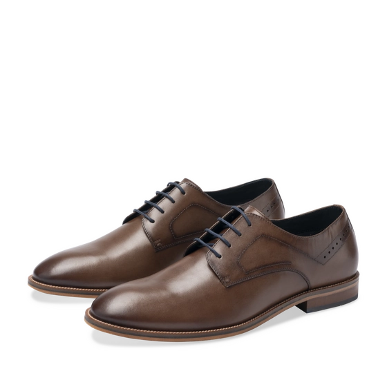 Derbies COGNAC Homme CUIR motif Uni Scratch                                                                                                     SAN MARINA