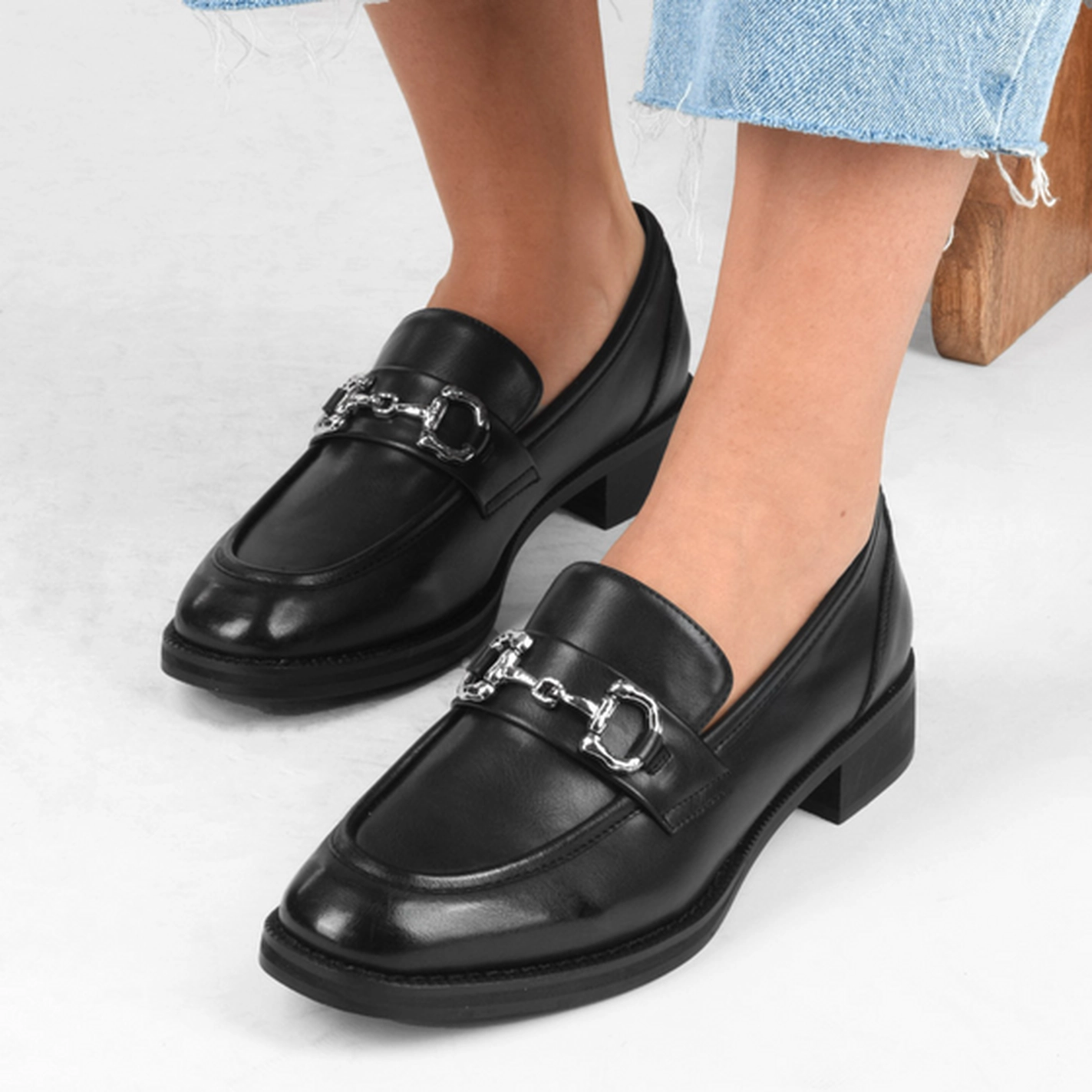 Mocassins NOIR Femme motif Uni A enfiler                                                                                                     PHILOV