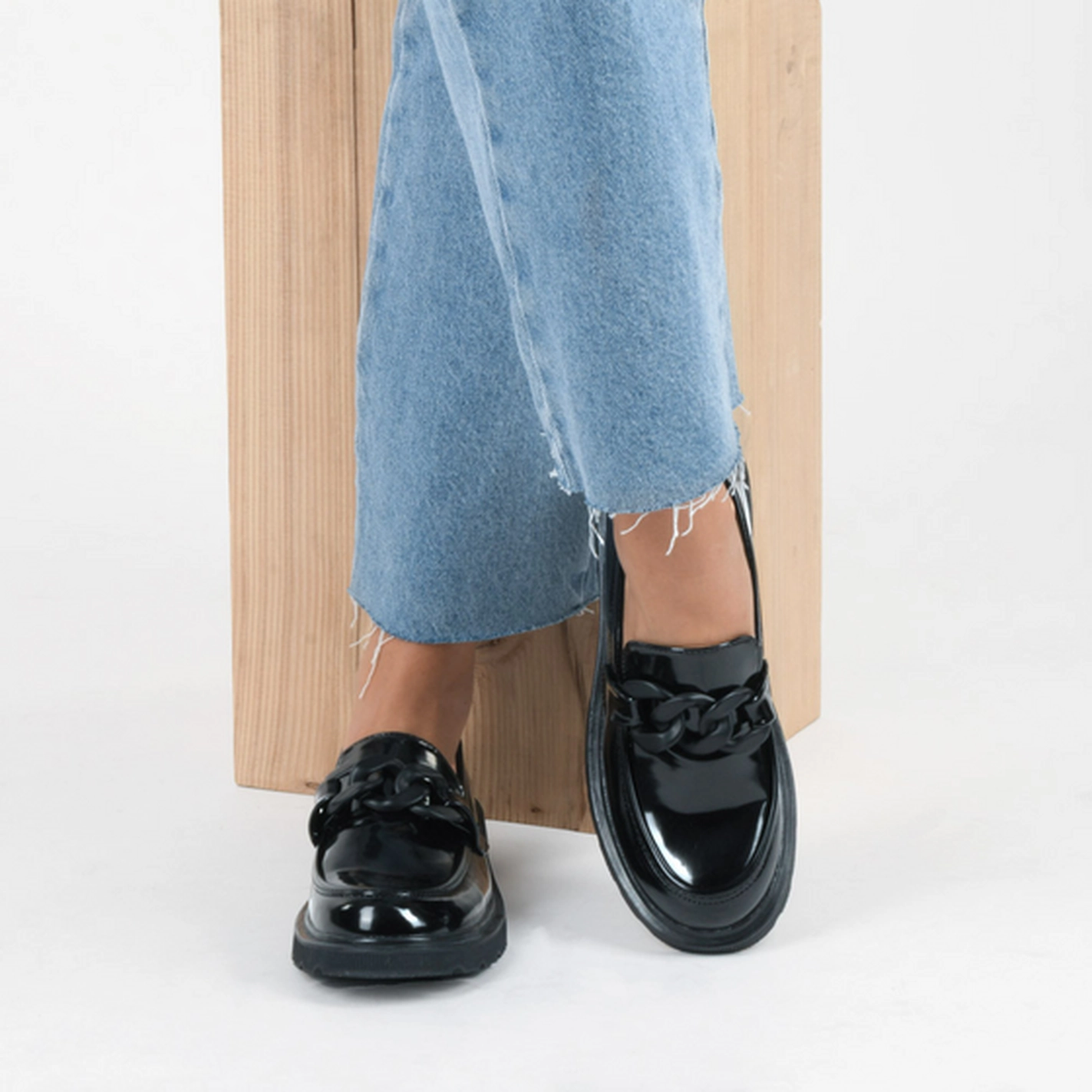 Mocassins NOIR Femme motif Uni A enfiler                                                                                                     MERRY SCOTT