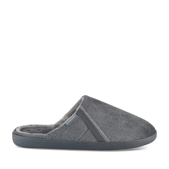 Chaussons GRIS Homme motif Uni A enfiler                                                                                                     ISOTONER
