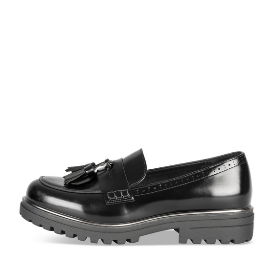 Mocassins NOIR Femme motif Uni A enfiler                                                                                                     MERRY SCOTT