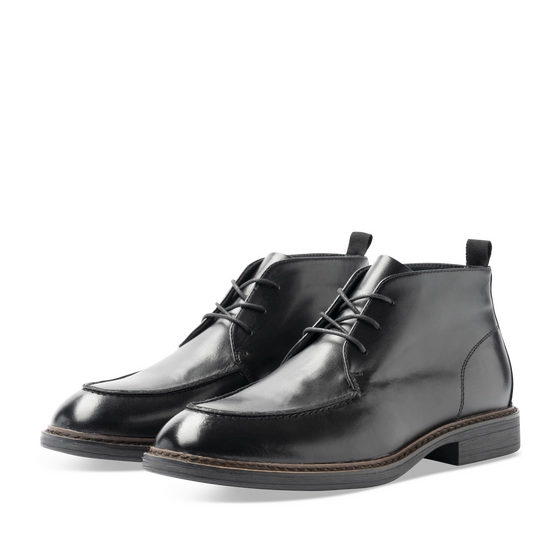 Bottines NOIR Homme CUIR motif Uni Lacets                                                                                                     SAN MARINA