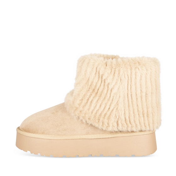 Bottines Cosy Boots BEIGE Femme motif Uni A enfiler                                                                                                     MERRY SCOTT