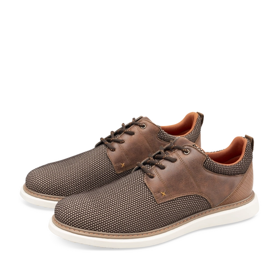 Mocassins Marron Homme motif Uni Lacets                                                                                                     PATAUGAS
