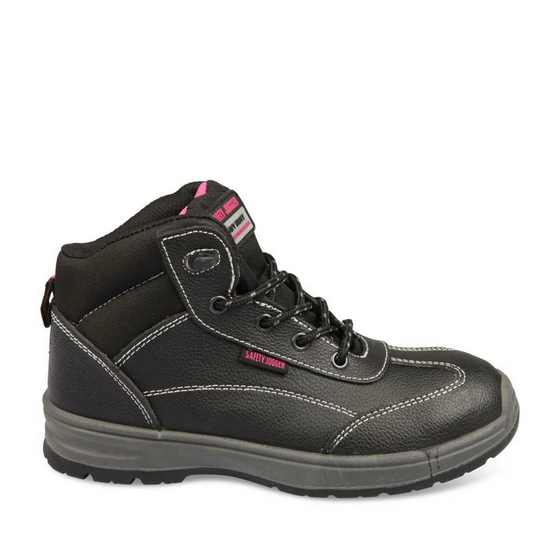 Chaussures de sécurité NOIR Femme CUIR motif Uni Lacets                                                                                                     SAFETY JOGGER