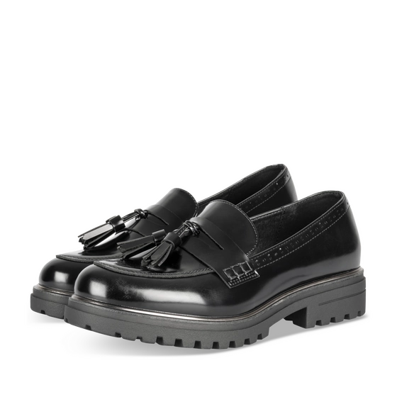 Mocassins NOIR Femme motif Uni A enfiler                                                                                                     MERRY SCOTT