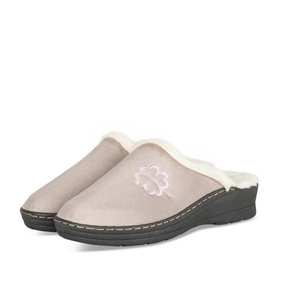 Chaussons TAUPE Femme motif Uni A enfiler                                                                                                     PATRIZIA