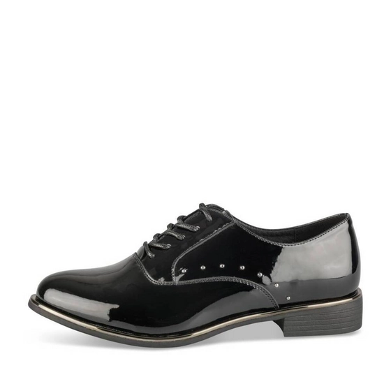 Derbies NOIR Femme motif Vernis Lacets                                                                                                     PHILOV