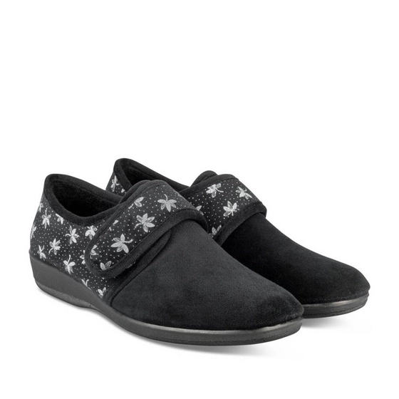 Chaussons NOIR Femme motif Uni Scratch                                                                                                     PATRIZIA