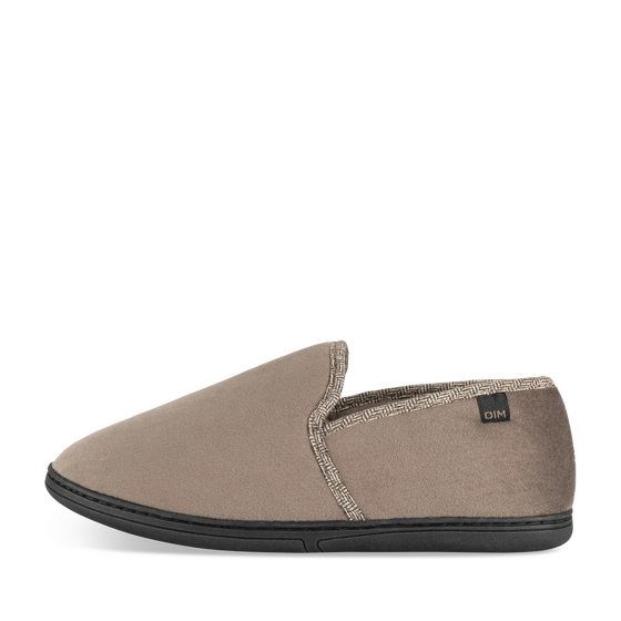 Chaussons Marron Homme motif Uni A enfiler                                                                                                     DIM