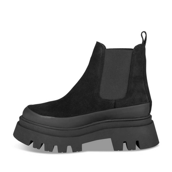 Bottines NOIR Femme CUIR Elastique                                                                                                     SINEQUANONE