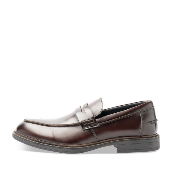 Mocassins Marron Homme CUIR motif Uni A enfiler                                                                                                     SAN MARINA