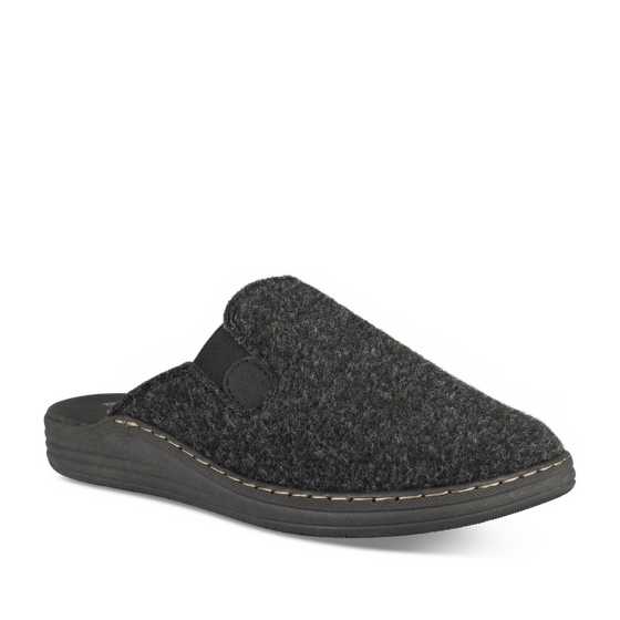 Chaussons NOIR Homme motif Uni A enfiler                                                                                                     ARIZONA BY PATRIZIA