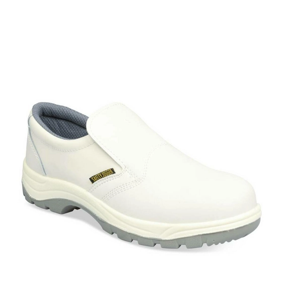 Chaussures de sécurité BLANC Femme CUIR motif Uni                                                                                                     SAFETY JOGGER