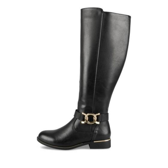 Bottes NOIR Femme motif Chaîne Fermeture éclair                                                                                                     PHILOV