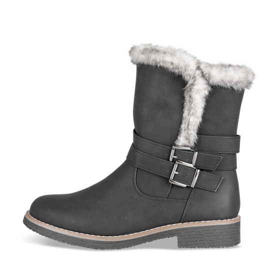 Bottines Cosy Boots NOIR Femme motif Uni Fermeture éclair                                                                                                     PHILOV