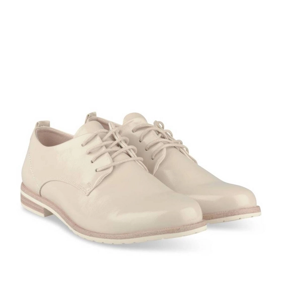 Derbies BEIGE Femme motif Uni Lacets                                                                                                     PHILOV