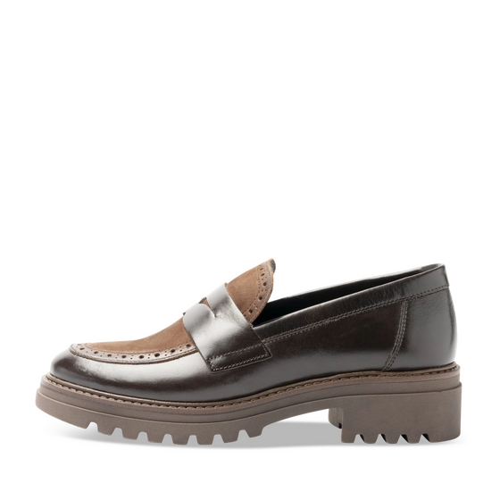 Mocassins Marron Femme CUIR motif Uni A enfiler                                                                                                     SAN MARINA
