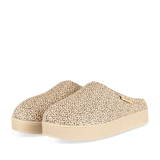 Chaussons LEOPARD Femme motif Animal A enfiler                                                                                                     ISOTONER