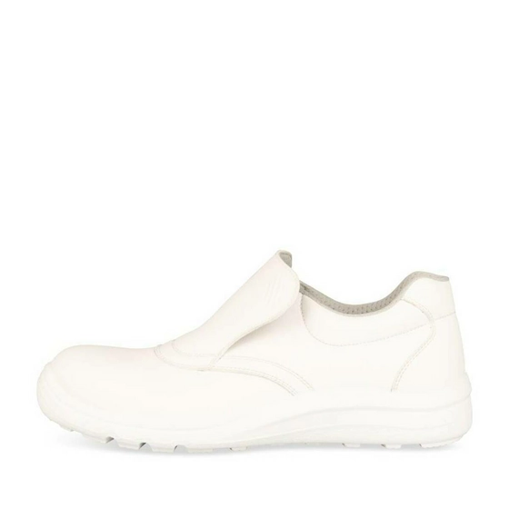 Chaussures de sécurité BLANC Femme CUIR Elastique                                                                                                     FIGHTER