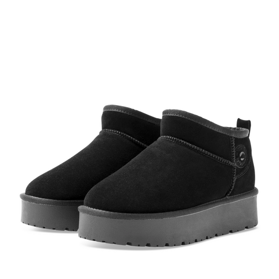 Bottines Cosy Boots NOIR Femme motif Uni A enfiler                                                                                                     PATAUGAS CUIR