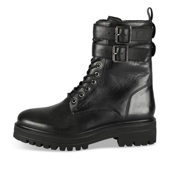 Bottines NOIR Femme CUIR motif Uni Lacets                                                                                                     SINEQUANONE