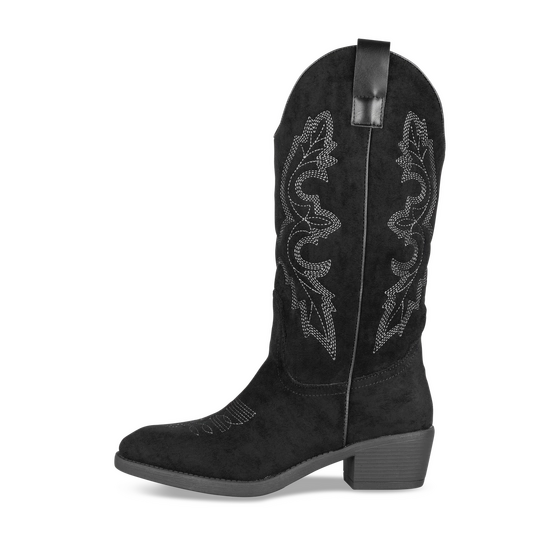 Bottes Santiag NOIR Femme motif Uni A enfiler                                                                                                     MERRY SCOTT