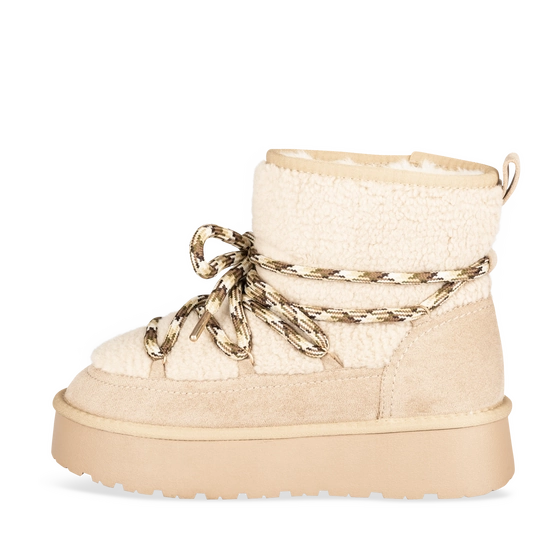 Bottines Cosy Boots BEIGE Femme motif Uni A enfiler                                                                                                     MERRY SCOTT
