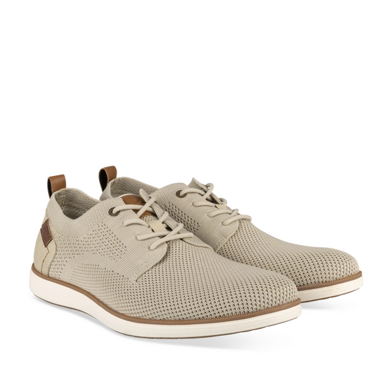 Mocassins BEIGE Homme motif Uni Lacets                                                                                                     WRANGLER