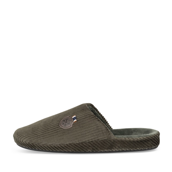 Chaussons KAKI Homme motif Uni A enfiler                                                                                                     FREECODER