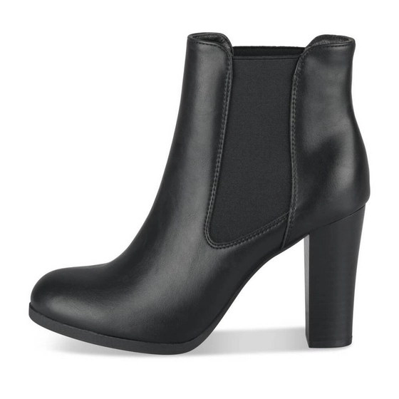 Bottines NOIR Femme motif Uni Elastique                                                                                                     MyB