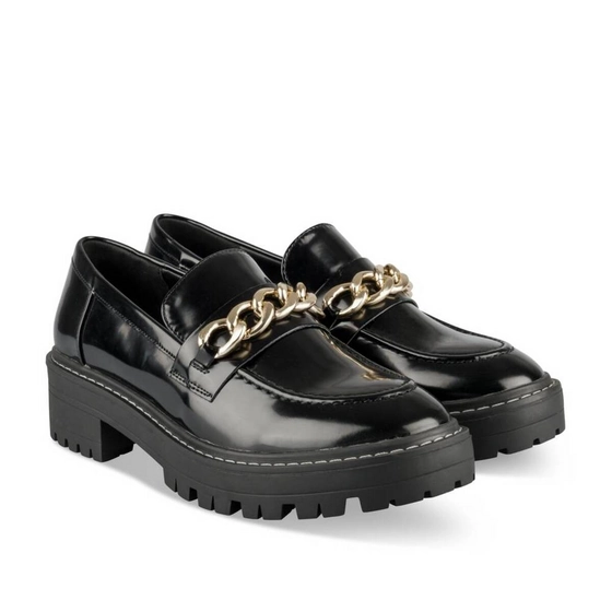 Mocassins NOIR Femme motif Chaîne A enfiler                                                                                                     MERRY SCOTT
