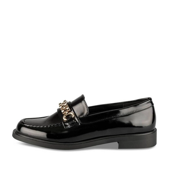 Mocassins NOIR Femme motif Chaîne A enfiler                                                                                                     MERRY SCOTT