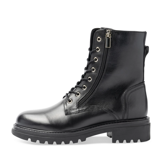 Bottines NOIR Femme CUIR motif Uni A enfiler                                                                                                     SAN MARINA